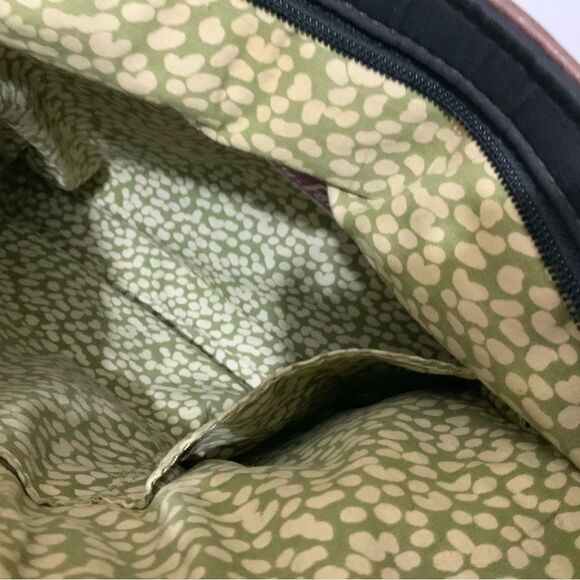 Fossil Keyper Bag Quilted Tote Bag Black Brown - Picture 6 of 13